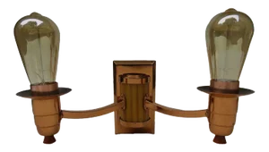 Art Deco English Catalin Butterscotch Colored Sconces, Set of 2