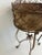 French Country Vintage Wrought Iron Plant Stand – Decorative Scrollwork Jardinière For Sale - Image 3 of 7