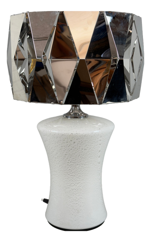 Murano Glass Table Lamp in Chrome, 1970