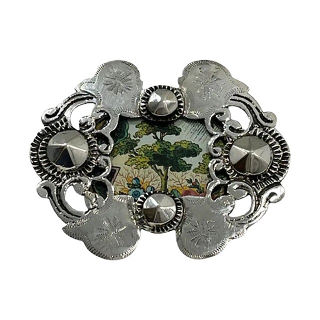 Small Dutch Photo Frame in Silver, 1865 For Sale