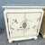 Vintage Chinese Hand Painted Cream and Gold Glass Top Nightstands/Cabinets - A Pair For Sale - Image 12 of 12