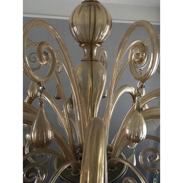 Mid-Century Modern Murano Blown Glass Chandelier, Italy, 1960s For Sale - Image 14 of 18