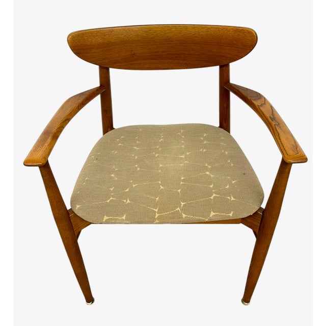 Vintage Mid-Century Modern Sculptural Armchair With Upholstered Seat For Sale - Image 9 of 9