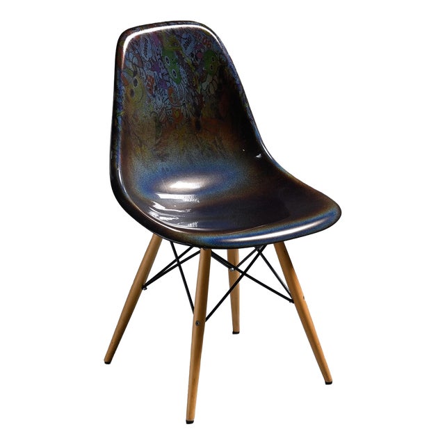 Black Eames Chair in Resin, 2000 For Sale