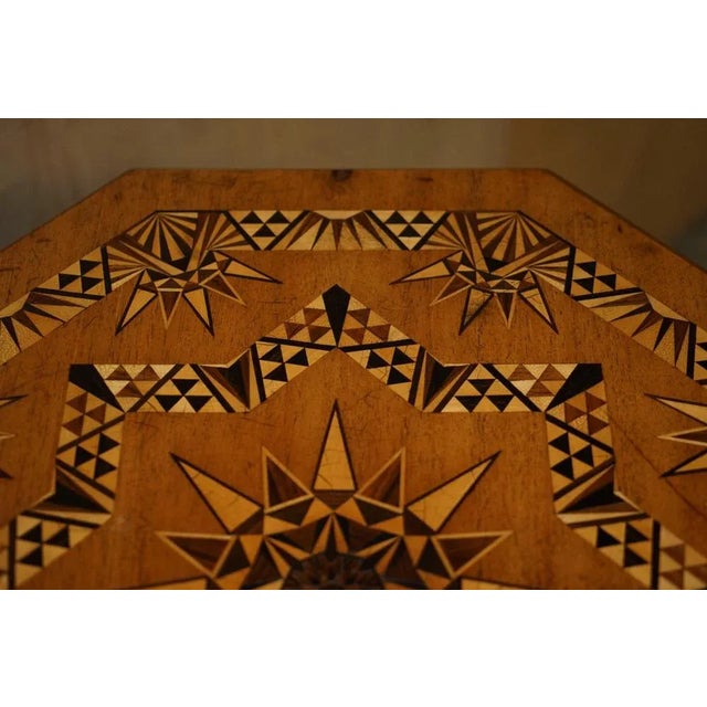 Inlaid Octagonal Revolving Bookcase For Sale - Image 11 of 13