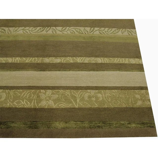 2010s Handwoven Modern Nepali Area Rug 5’0″ X 8’0″ For Sale - Image 5 of 11