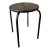 Wood and Metal Industrial Stool For Sale