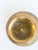 Mid-Century Modern Vintage Hand-Etched Brass Floral Catchall Bowl - Made in India For Sale - Image 3 of 5