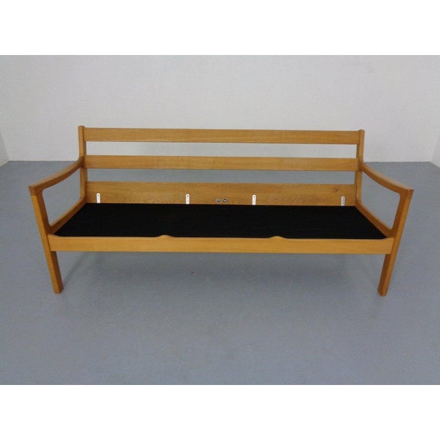 Senator Sofa in Oak by Ole Wanscher for Poul Jeppesen, Denmark, 1960s For Sale - Image 12 of 18