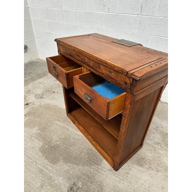 Late 19th Century Oak Reception Desk For Sale - Image 11 of 13