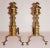 Andirons Antique Brass With Spurred Cabriole Legs and Ball Feet - A Pair For Sale - Image 4 of 5