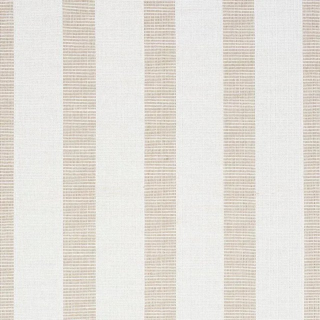 Sample - Schumacher Ketley Performance Stripe Fabric in Natural For Sale