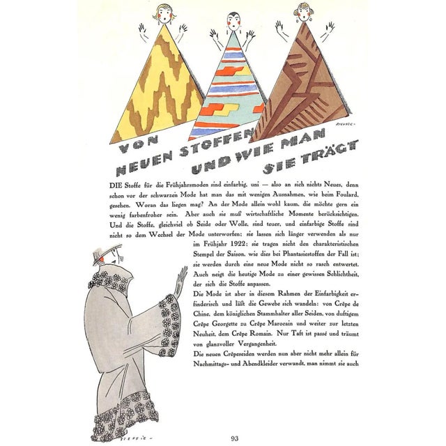 "Styl: Blatter Fur Mode Und Die Angenehmen Dinge Des Lebens" 1922 For Sale In New York - Image 6 of 15