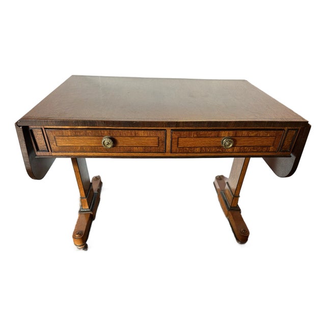 Vintage Drop Leaf Desk or Side Table For Sale