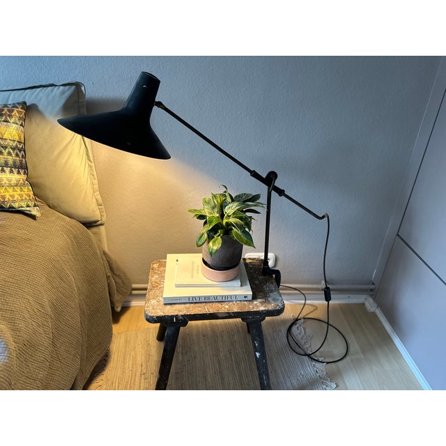 Mid-Century Italian Brass Clamp Desk Lamp attributed to Vittoriano Vigano For Sale - Image 14 of 18