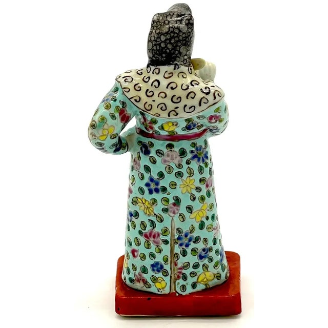 19th Century Chinese Famille Rose Zodiac Figure 'Snake' For Sale - Image 9 of 9