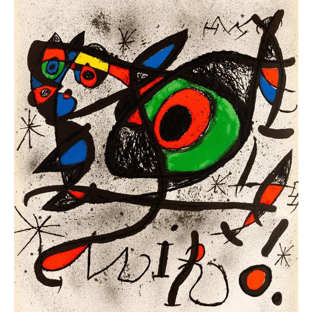 Joan miro (1893-1983) overtones and cultures original color lithograph signed in the plate on poster paper 56 x 84 cm...