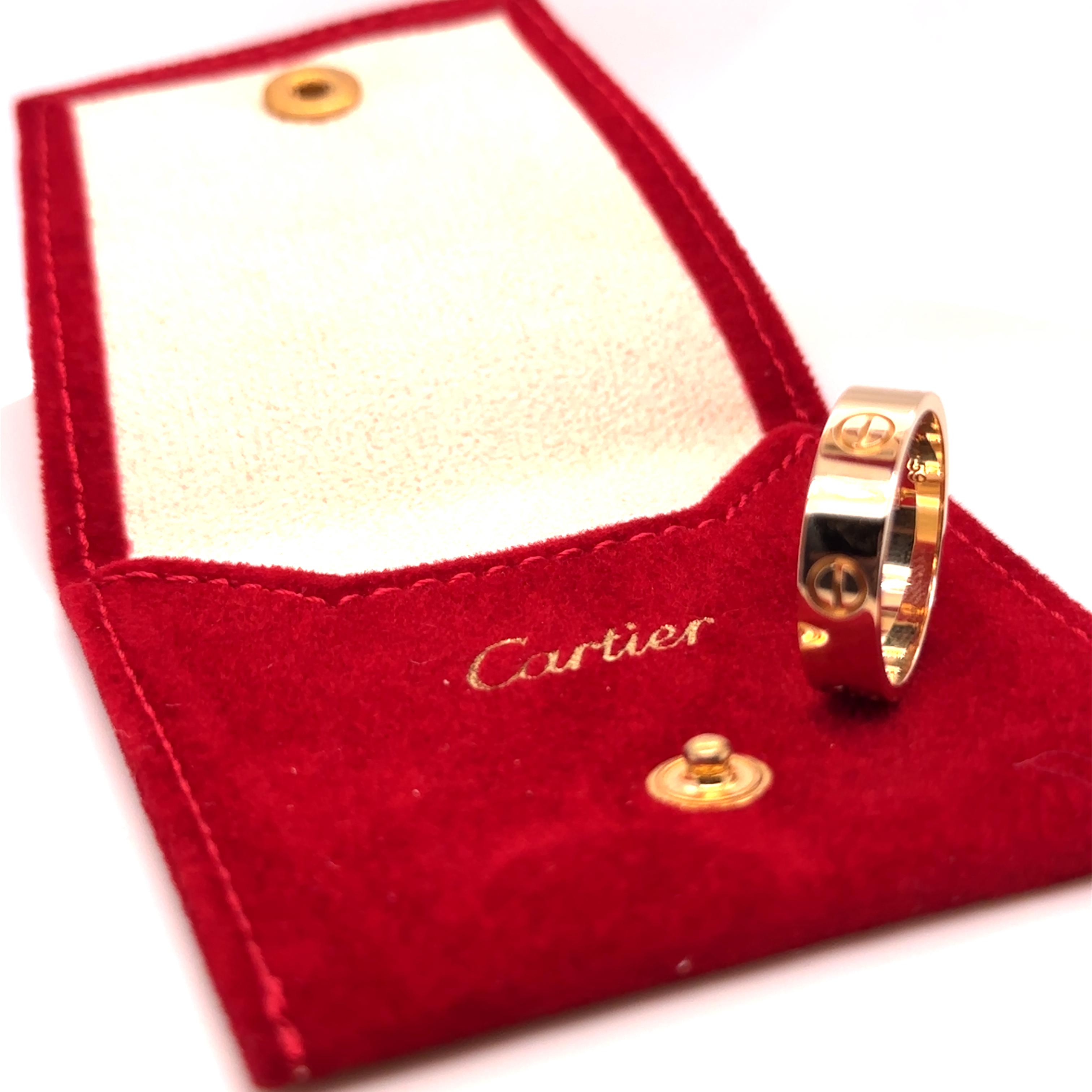 Cartier 18ct Yellow Gold Love Ring Classic Model 6.62g, Size 9