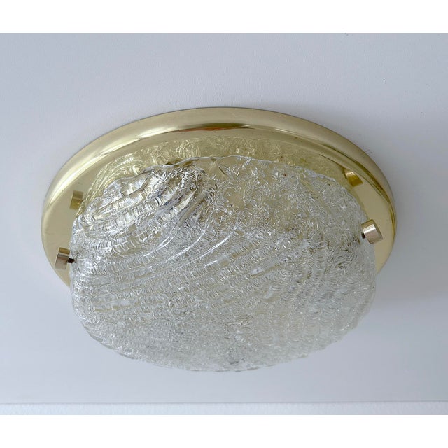 Vintage Murano Glass Flush Light from Hillebrand, 1970s For Sale - Image 10 of 18