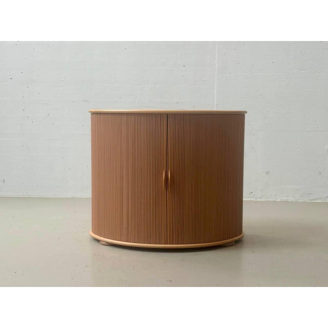 Wood B Roller Shutter Cabinet by Trix and Robert Haussmann for Röthlisberger, 1977 For Sale - Image 7 of 18
