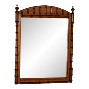 Late 19th Century Faux Bamboo Wall Mirror