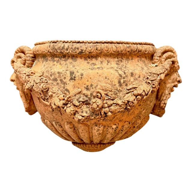 Traditional 1990s Italian Terra Cotta Wall Planter For Sale - Image 3 of 5