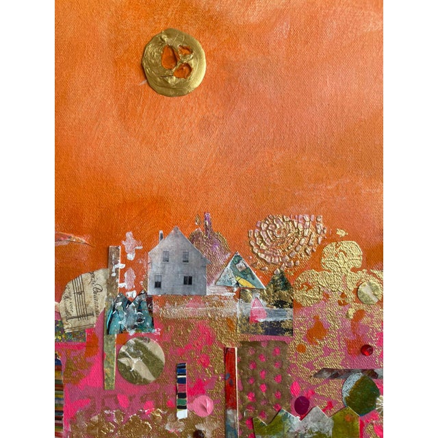Abstract Pink Is the Navy Blue of India, Mixed Media on Canvas by Lois Gold For Sale - Image 3 of 5