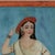 Indian Antique Indian Reverse Painted Portrait of Woman on Glass For Sale - Image 3 of 12