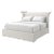 Flared Modern King Bed - Light For Sale