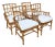 Vintage Set of Milling Road by Baker Furniture Bamboo and Cane Bottom Armchairs For Sale