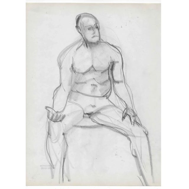 MCM male figure by Paul McCarron (1933-2018) later known as a prominent New York art dealer. This work is from the late...
