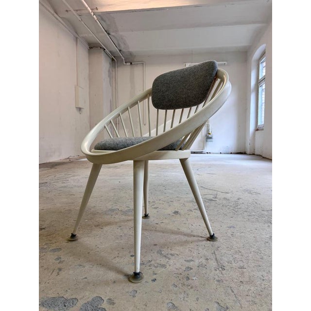 White Circle Chair by Yngve Ekström for Swedese For Sale - Image 11 of 11