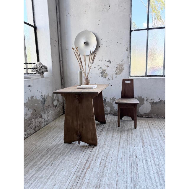 Brutalist Office Chair and Desk, 1950s, Set of 2 For Sale - Image 11 of 18