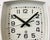 Glass Soviet Industrial White Bakelite Factory Wall Clock from Strela, 1970s For Sale - Image 7 of 15