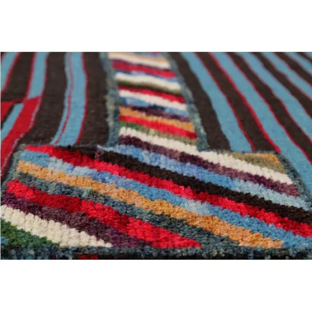 Handwoven Scandinavian Style Persian Kilim Area Rug 4'0" X 6'9" For Sale In Dallas - Image 6 of 9