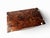 Art Deco Serving Tray with Leaves Under Resin on Burl Wood and Brass Handles, France, 1930s For Sale - Image 4 of 5