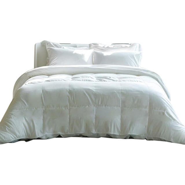 All Season Premium White Duck Down Duvet with TENCELTM Lyocell Organic Cotton Shell, Queen For Sale