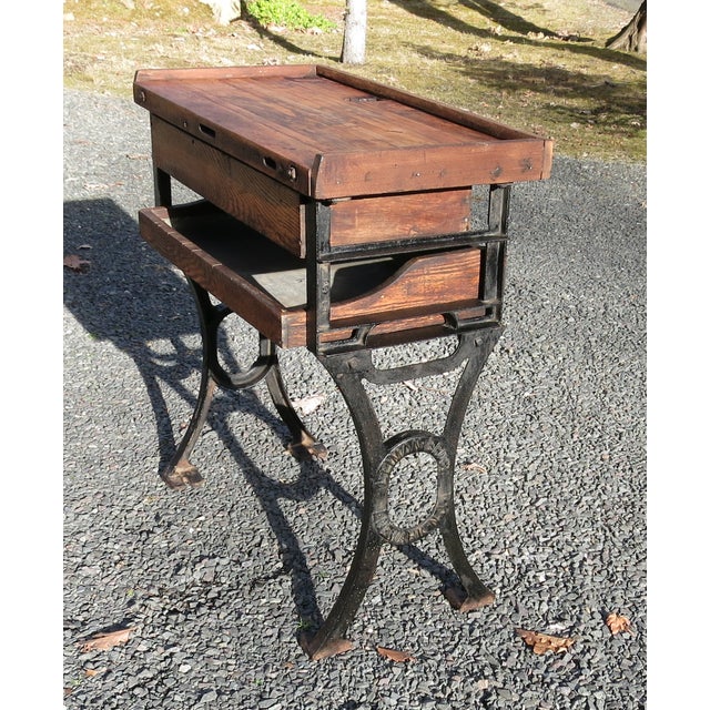 Antique Industrial Lieman Bros. Jewelers Bench Table Chairish