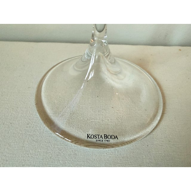 Late 20th Century Pair of Kosta Boda "Fanfare" Candlesticks, Signed For Sale - Image 5 of 6