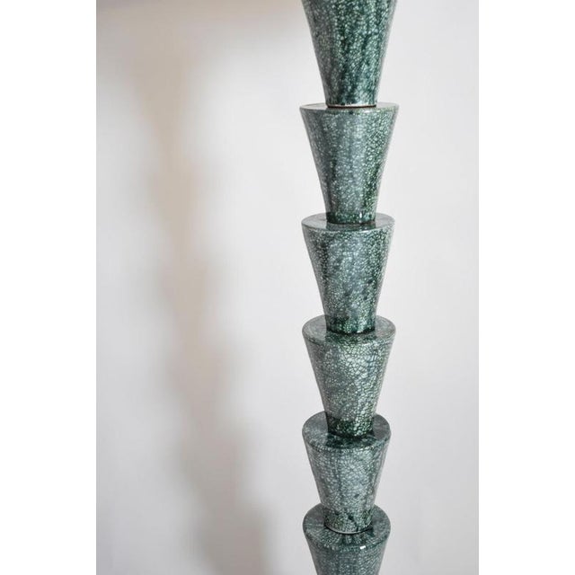 Nizwa Green Crackled Floor Lamp by Barracuda Interiors For Sale - Image 5 of 6