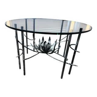 Vintage “Lotus” Dining Table/Center Table in the Manner of Curtis Jere For Sale