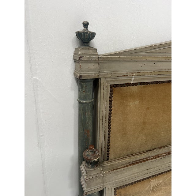 20th Century Directoire-Style Beds in Painted Beechwood, Set of 2 For Sale - Image 5 of 14