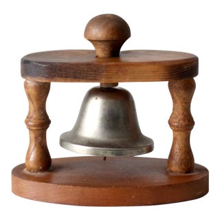 Mid Century Serving Bell With Stand For Sale