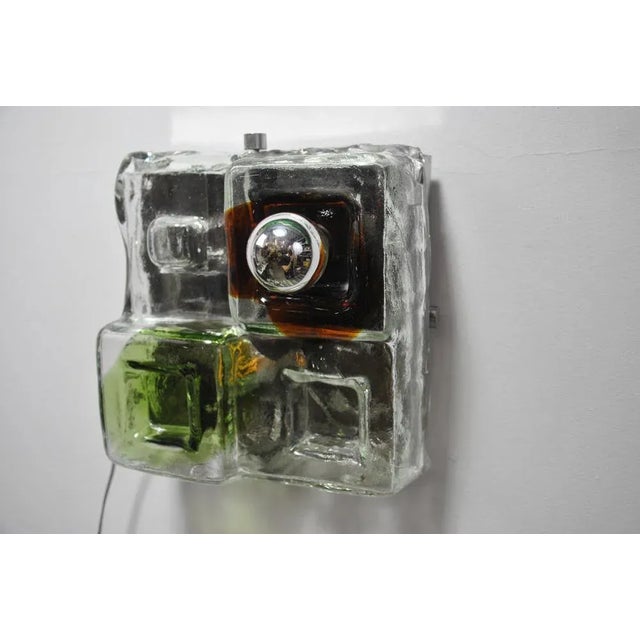 Italian Wall Lights in Murano Glass, 1970s, Set of 7 For Sale - Image 12 of 12