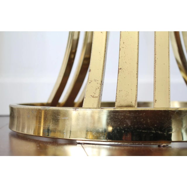 Vintage 1980s Art Deco Brass Side Table For Sale In Boston - Image 6 of 10