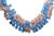 1980s Vintage Murano Glass Beaded Necklace Set With Brooch and Bracelet, Pink and Blue, 3 Pieces For Sale - Image 5 of 18