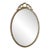 Vintage Mid 20th Century Gold Oval Mirror For Sale