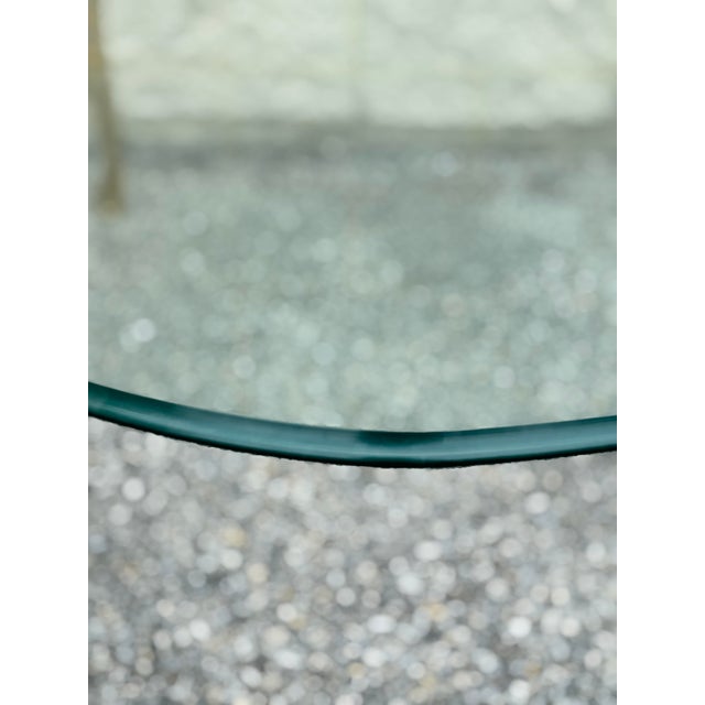 1970s P E Guerin Style Brass and Glass Coffee Table For Sale - Image 12 of 12
