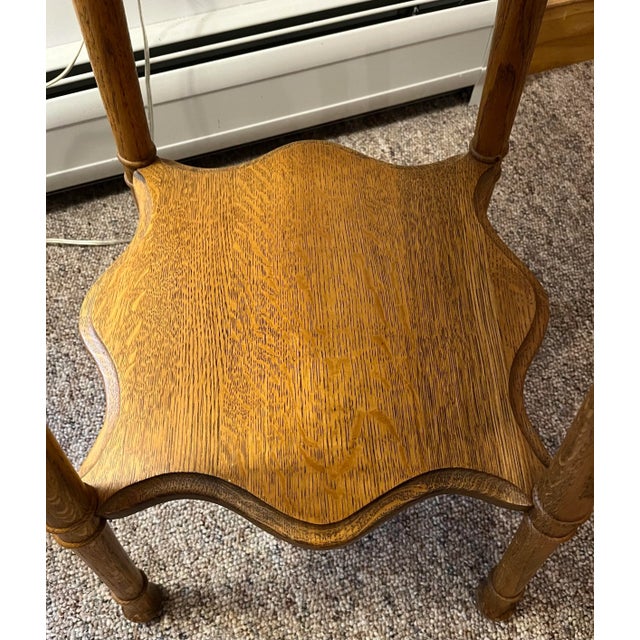 Late 19th Century Antique Oak Parlor Stand For Sale In Boston - Image 6 of 9
