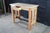 Late 20th Century Late 20th Century Rustic Natural Pine Farmhouse Workbench Tall Desk Footrest Hall Table Console For Sale - Image 5 of 12
